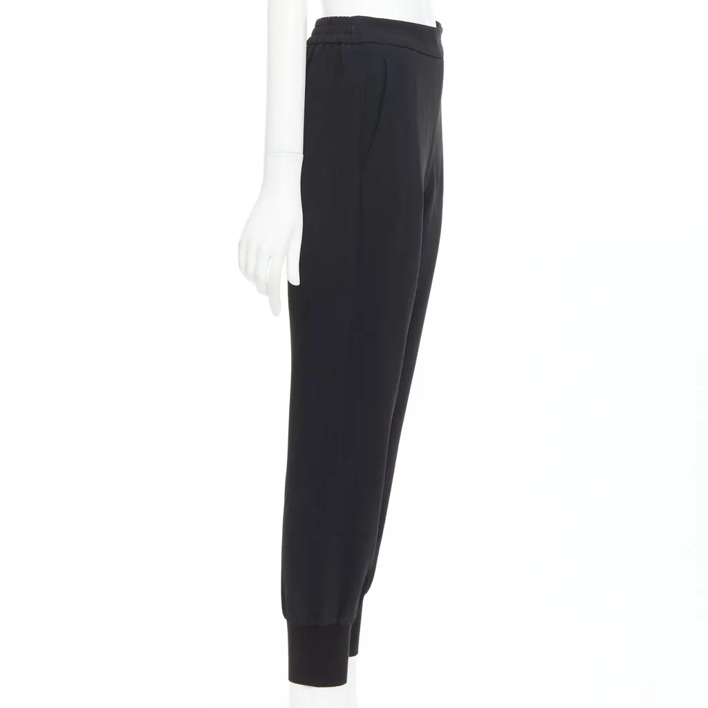 Stella McCartney Black Viscose Trouser Black Viscose Very good - Model View