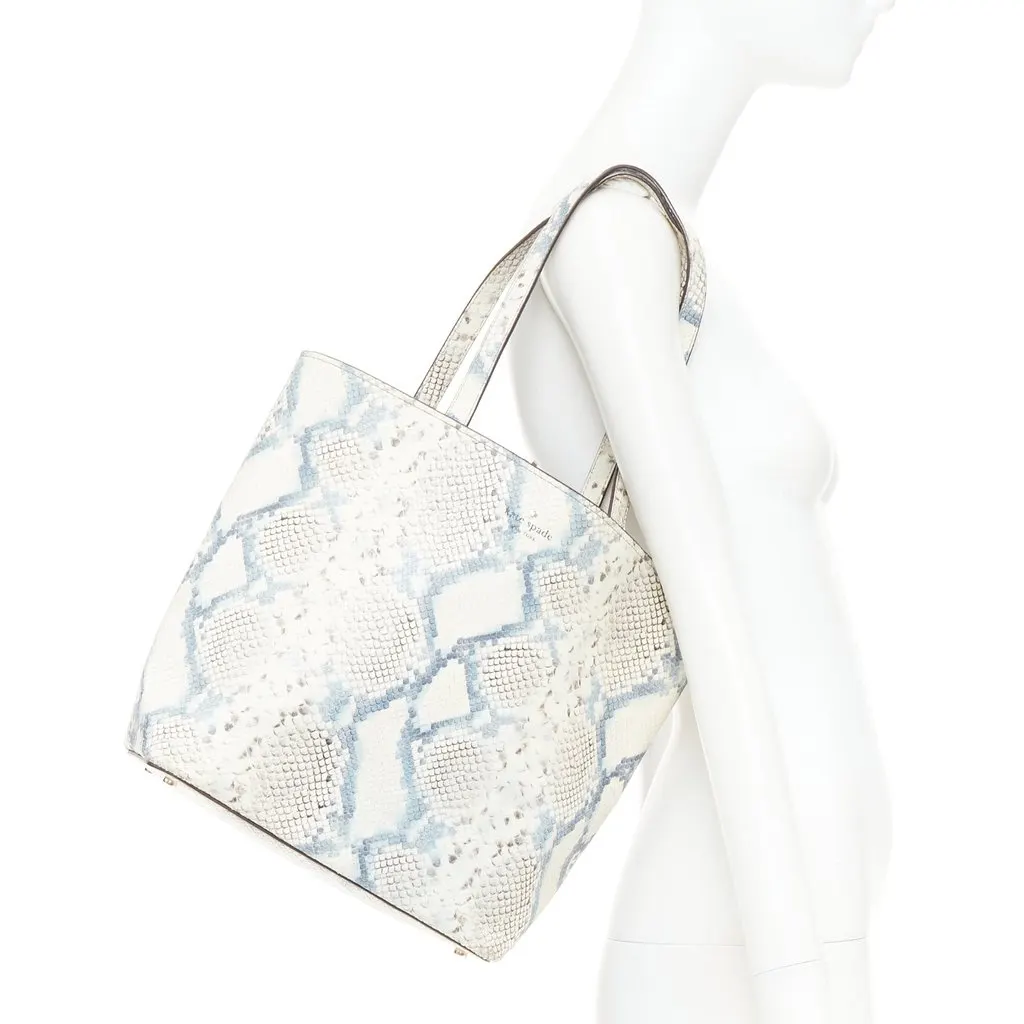 Kate Spade Ecru Leather Handbag Ecru Leather Very good - Back View