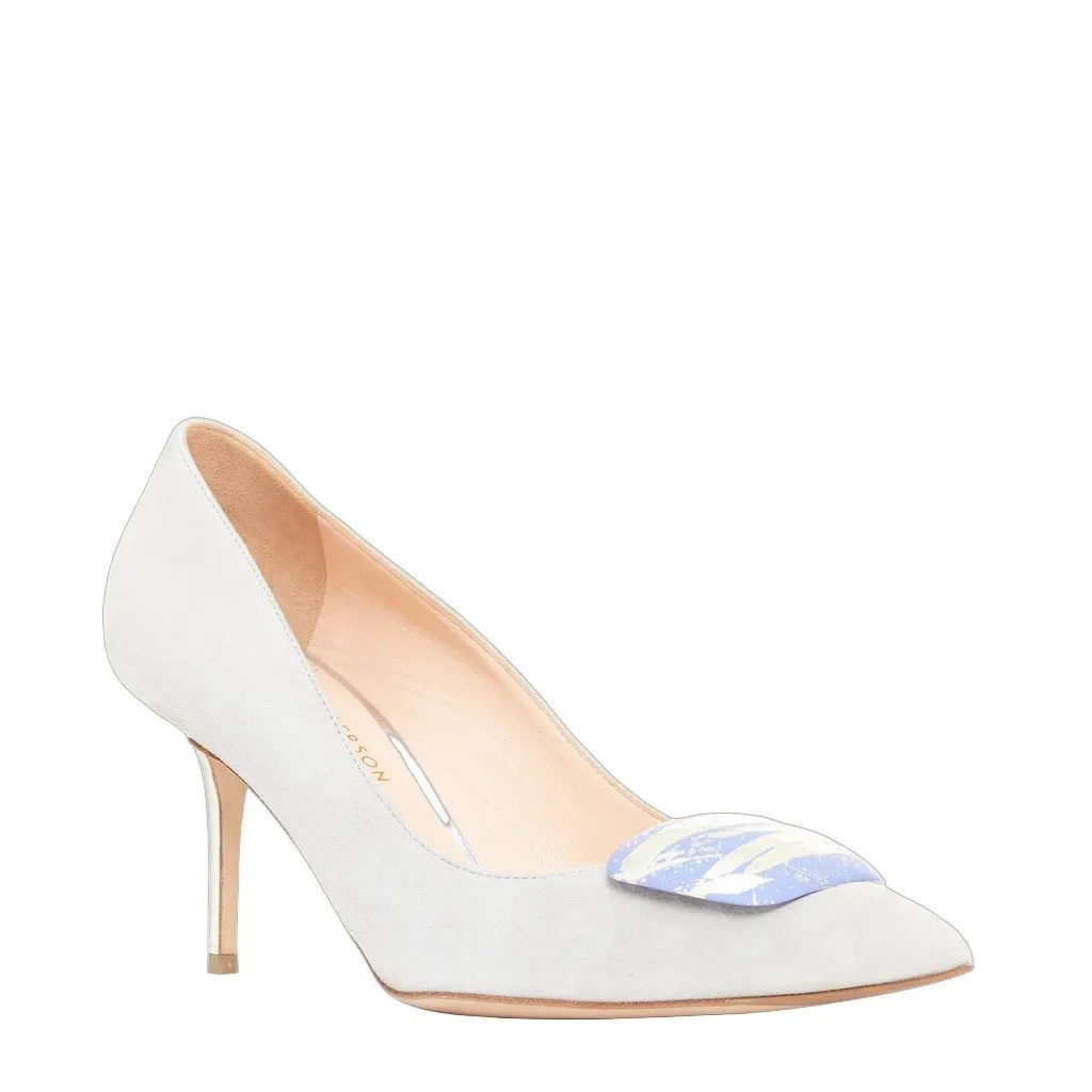 Rupert Sanderson Grey Suede Heels Grey Suede Very good - Front View