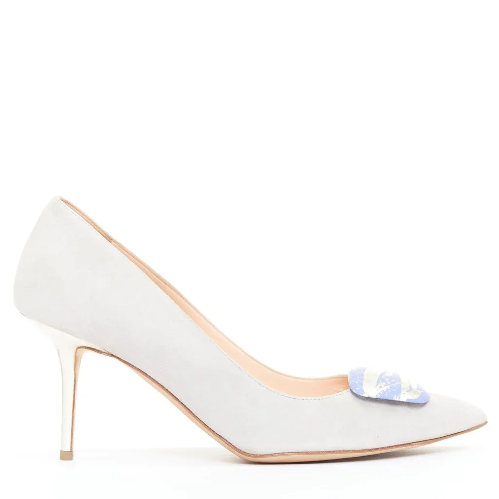 Rupert Sanderson Grey Suede Heels Grey Suede Very good - Inside View