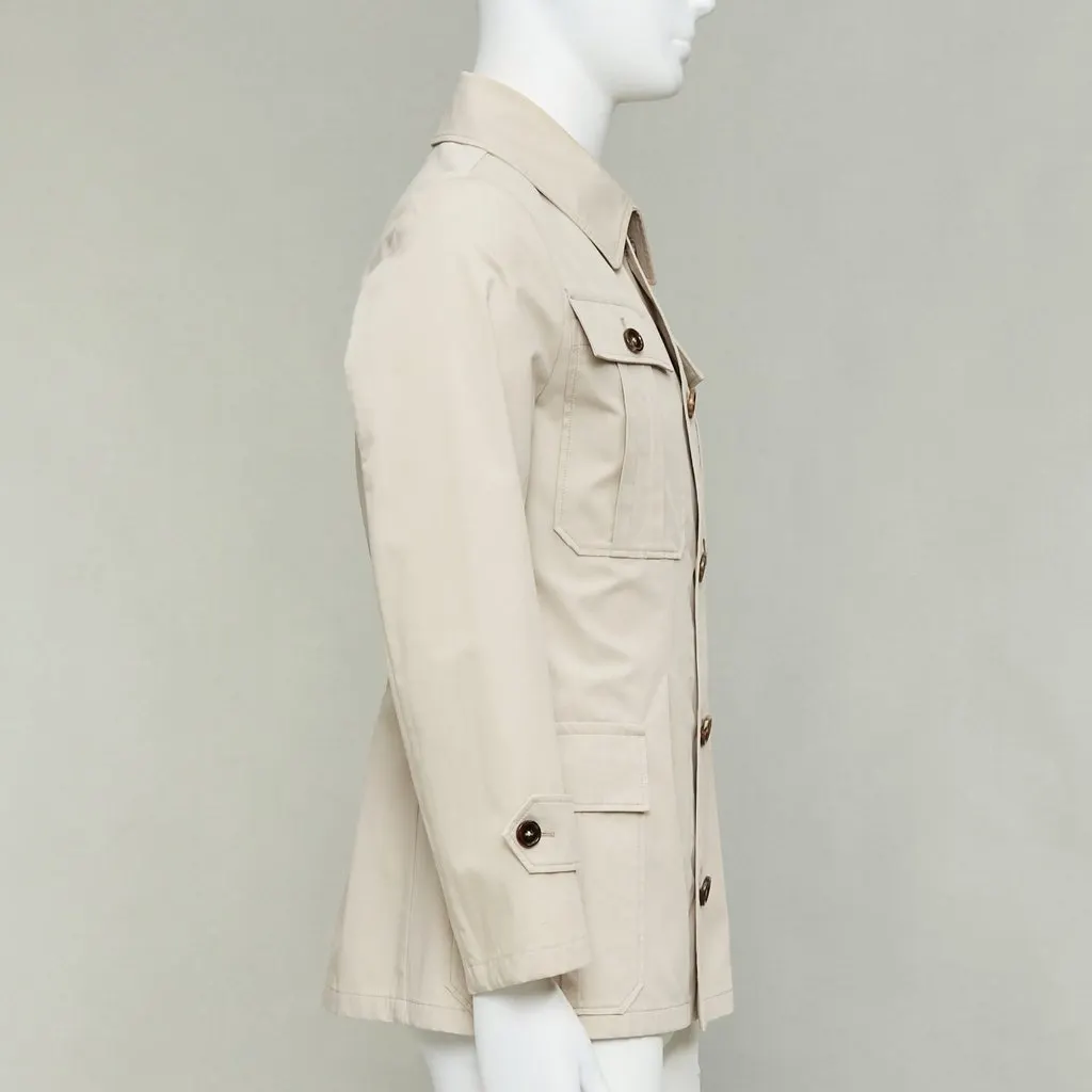 Dolce & Gabbana Beige Cotton Coat Beige Cotton Good - Box View