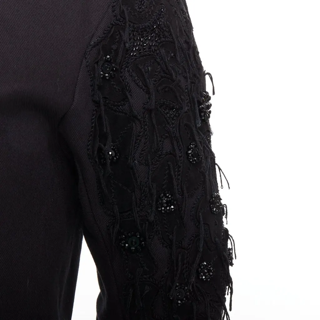 John Galliano Black Cotton Coat Black Cotton Very good - Back View