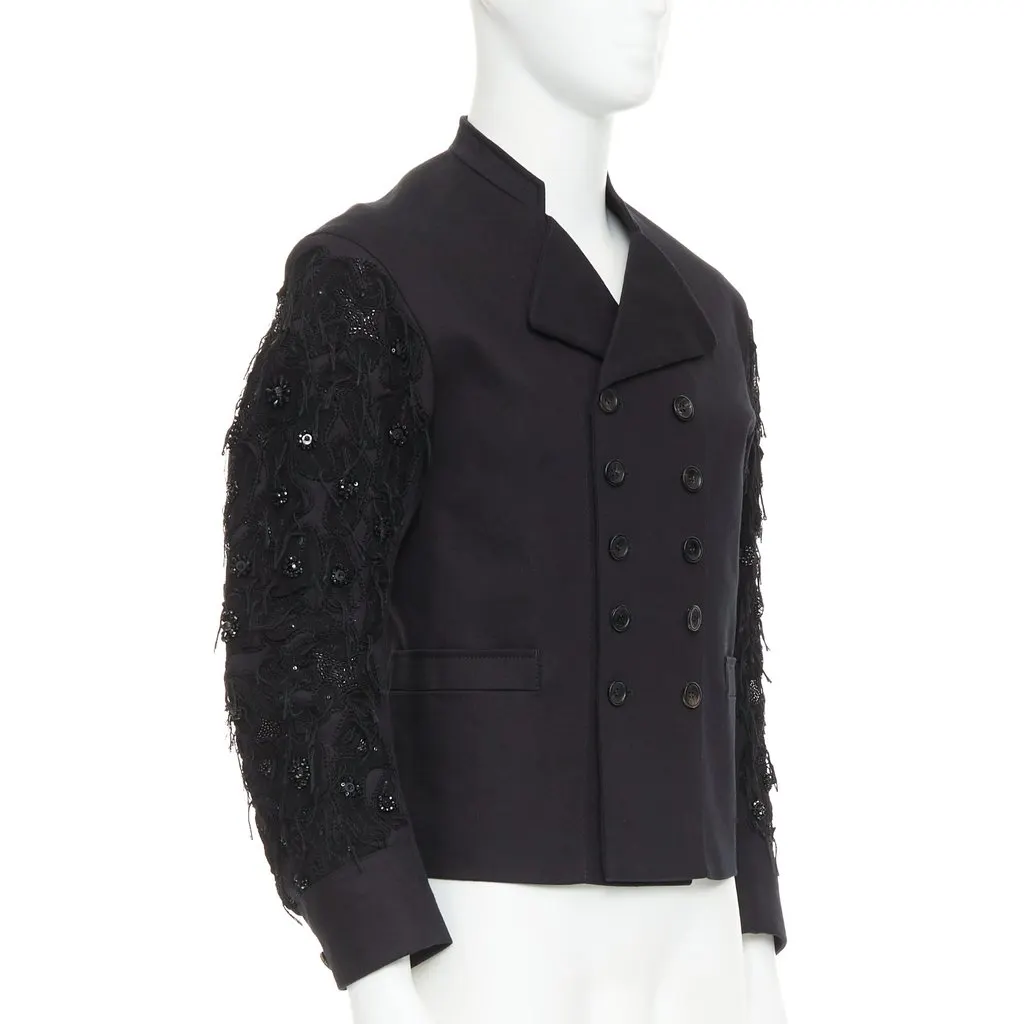 John Galliano Black Cotton Coat Black Cotton Very good - Inside View