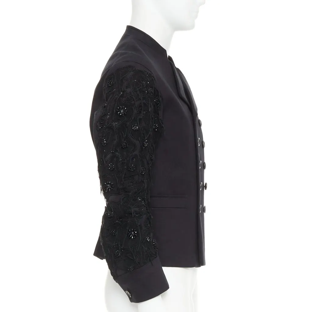 John Galliano Black Cotton Coat Black Cotton Very good - Model View