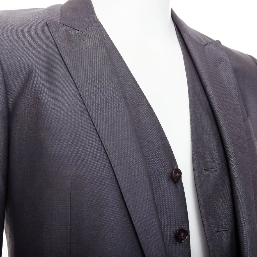Dolce & Gabbana Martini Grey Wool Good - Back View