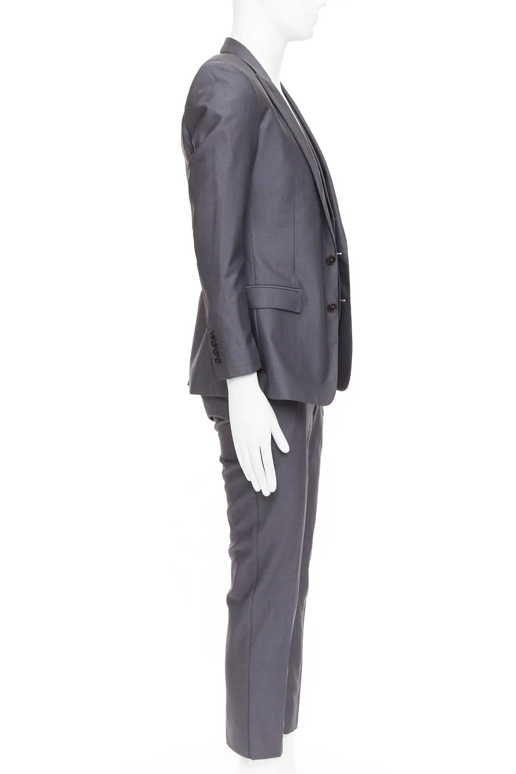 Dolce & Gabbana Martini Grey Wool Good - Model View