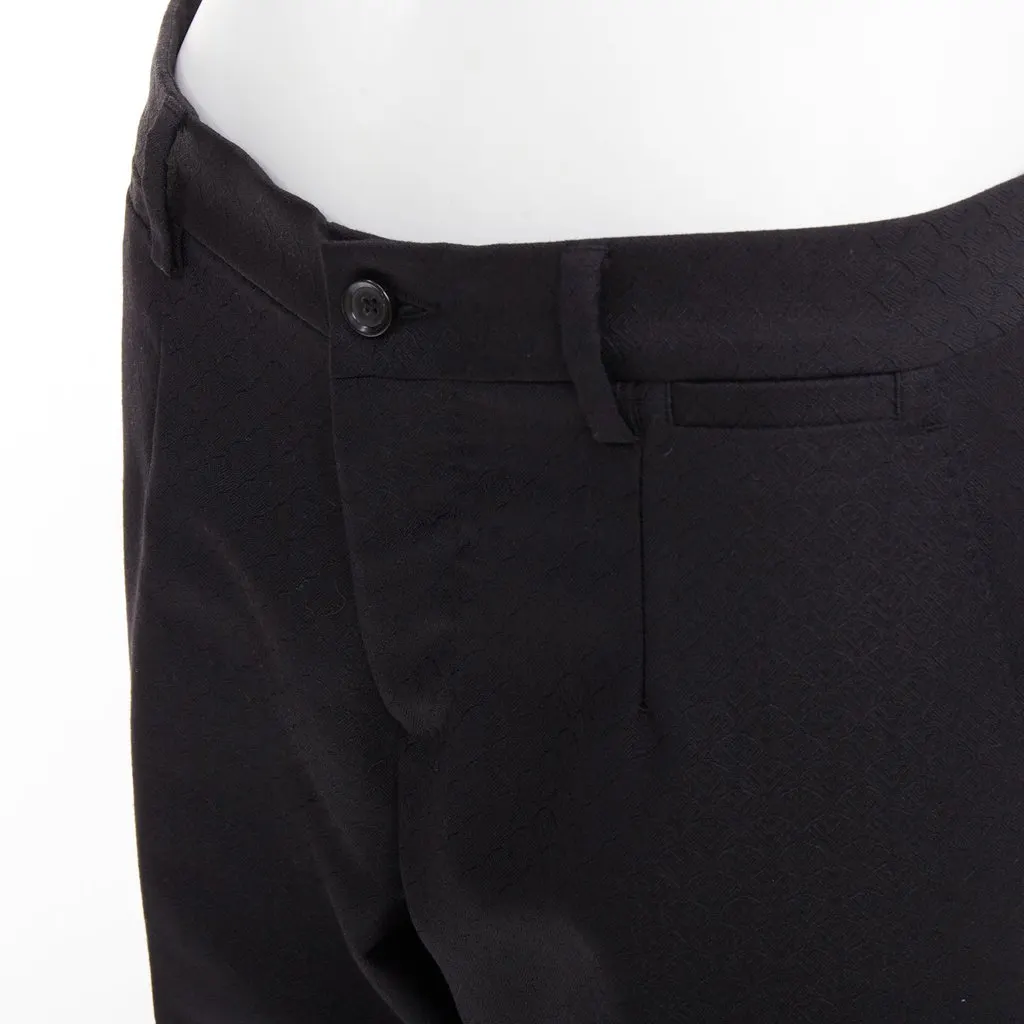 Dolce & Gabbana Black Wool Trouser Black Wool Very good - Back View