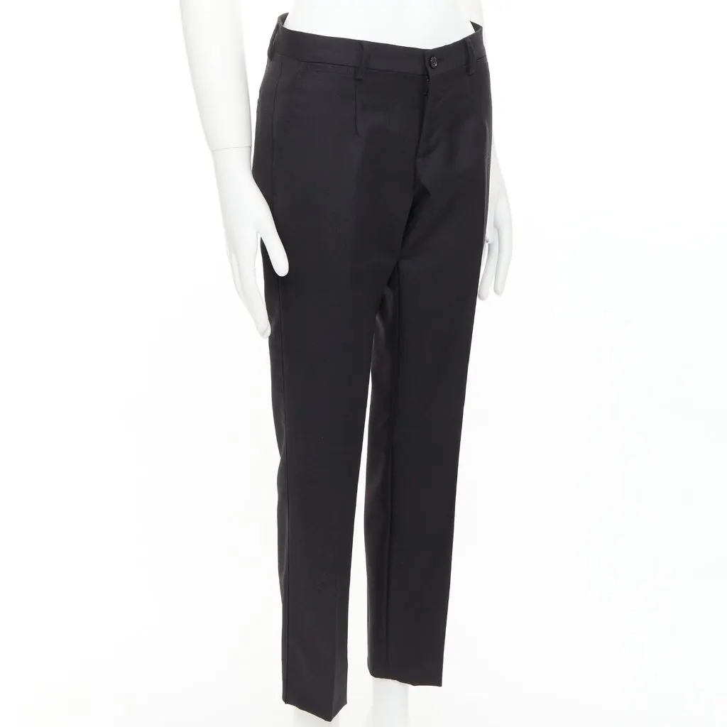 Dolce & Gabbana Black Wool Trouser Black Wool Very good - Inside View