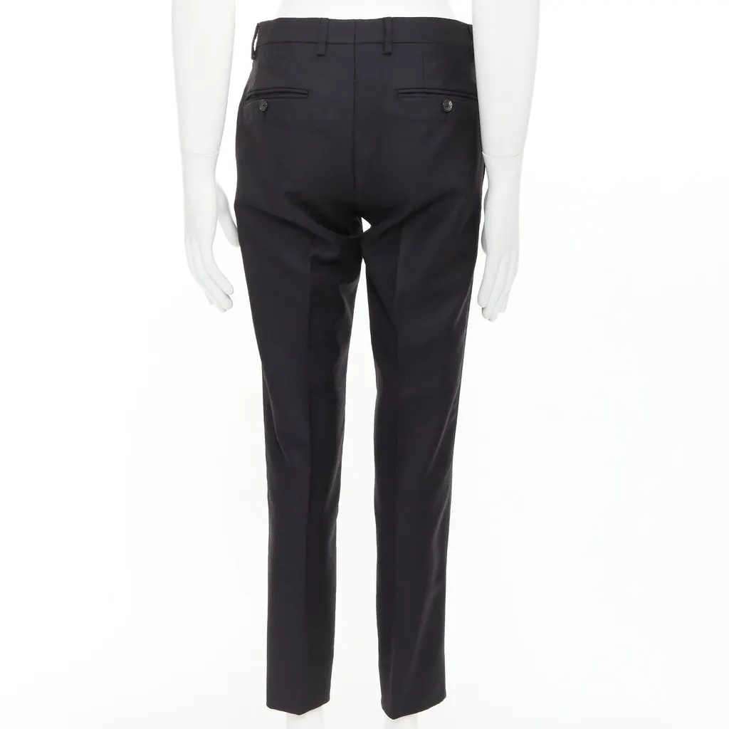 Dolce & Gabbana Black Wool Trouser Black Wool Very good - Box View