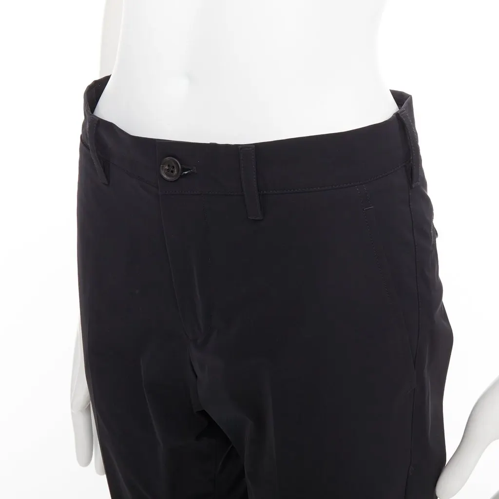 Prada Black Polyester Trouser Black Polyester Good - Back View