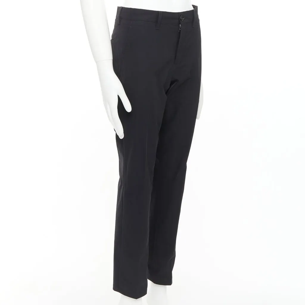 Prada Black Polyester Trouser Black Polyester Good - Inside View