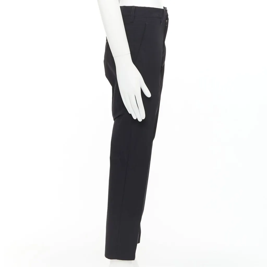Prada Black Polyester Trouser Black Polyester Good - Model View
