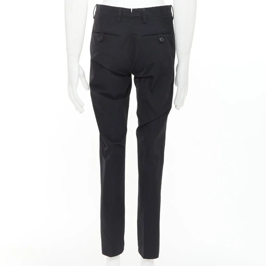 Prada Black Polyester Trouser Black Polyester Good - Box View