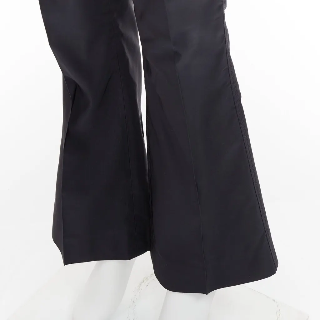 Prada Black Polyester Trouser Black Polyester Good - Back View