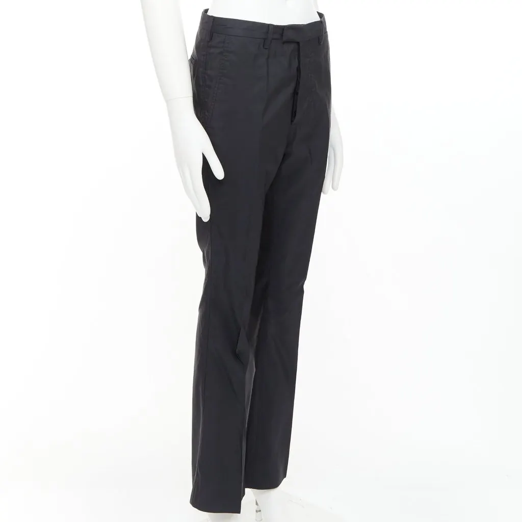 Prada Black Polyester Trouser Black Polyester Good - Inside View