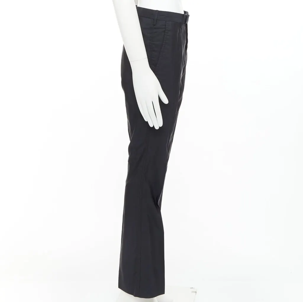 Prada Black Polyester Trouser Black Polyester Good - Model View