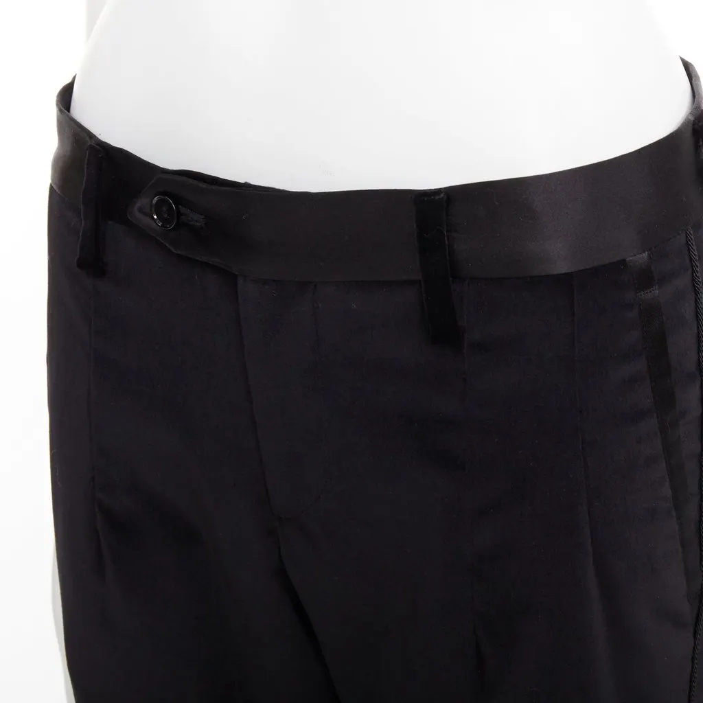 Dolce & Gabbana Black Cotton Trouser Black Cotton Good - Back View