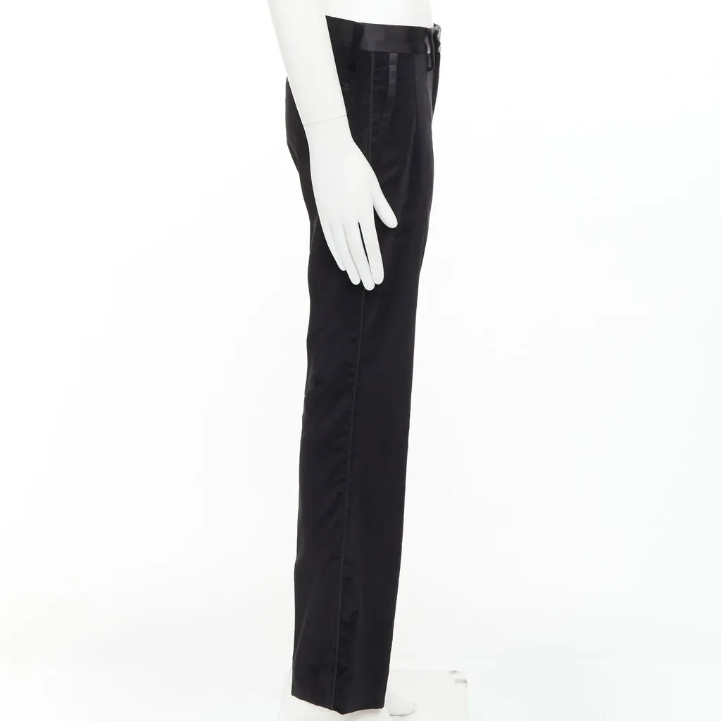 Dolce & Gabbana Black Cotton Trouser Black Cotton Good - Model View