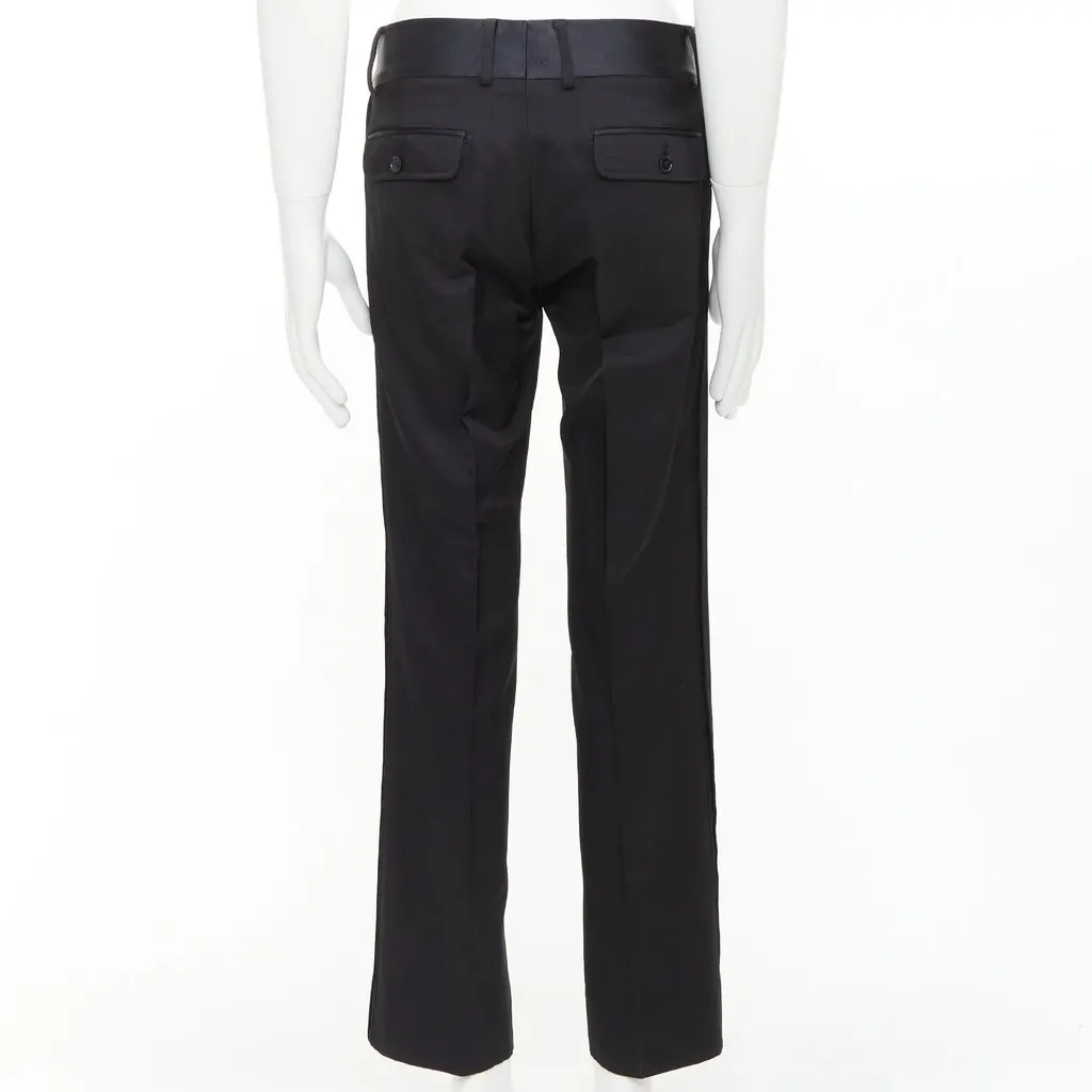 Dolce & Gabbana Black Wool Trouser Black Wool Very good - Box View