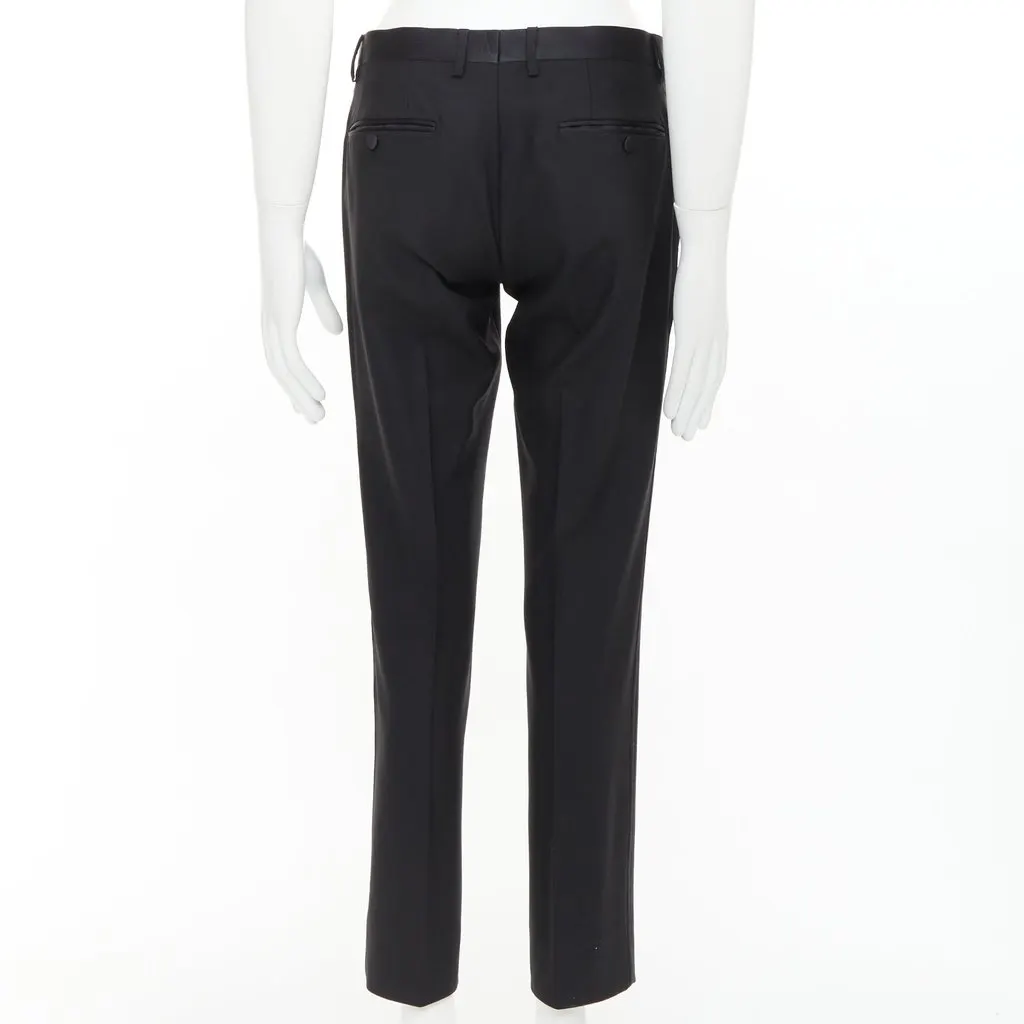 Dolce & Gabbana Black Polyester Trouser Black Polyester Very good - Box View