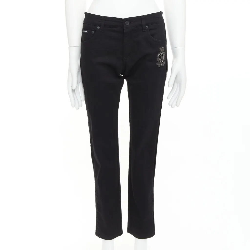 Dolce & Gabbana Skinny Black Cotton Very good - Inside View