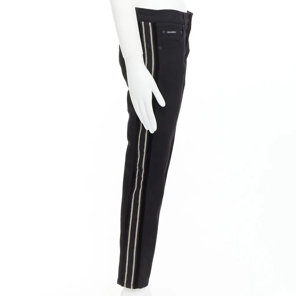 Dolce & Gabbana Skinny Black Cotton Very good - Model View