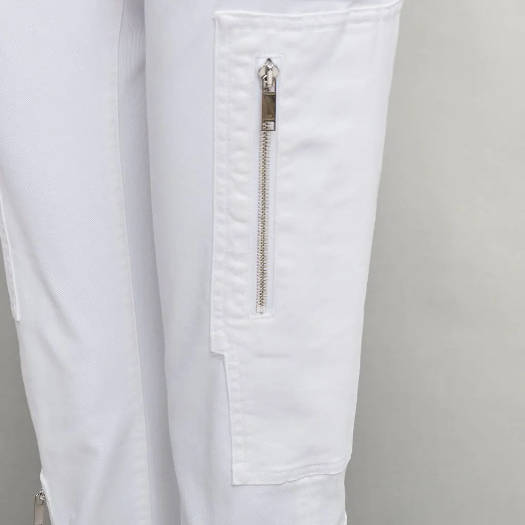 Dior White Cotton Jeans White Cotton Fair - Back View