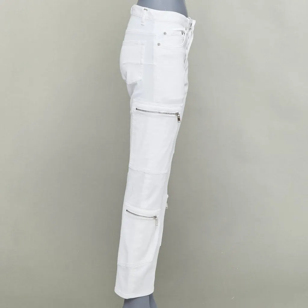 Dior White Cotton Jeans White Cotton Fair - Model View