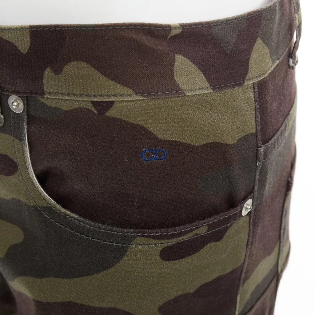 Dior Green Cotton Jeans Green Cotton Very good - Back View