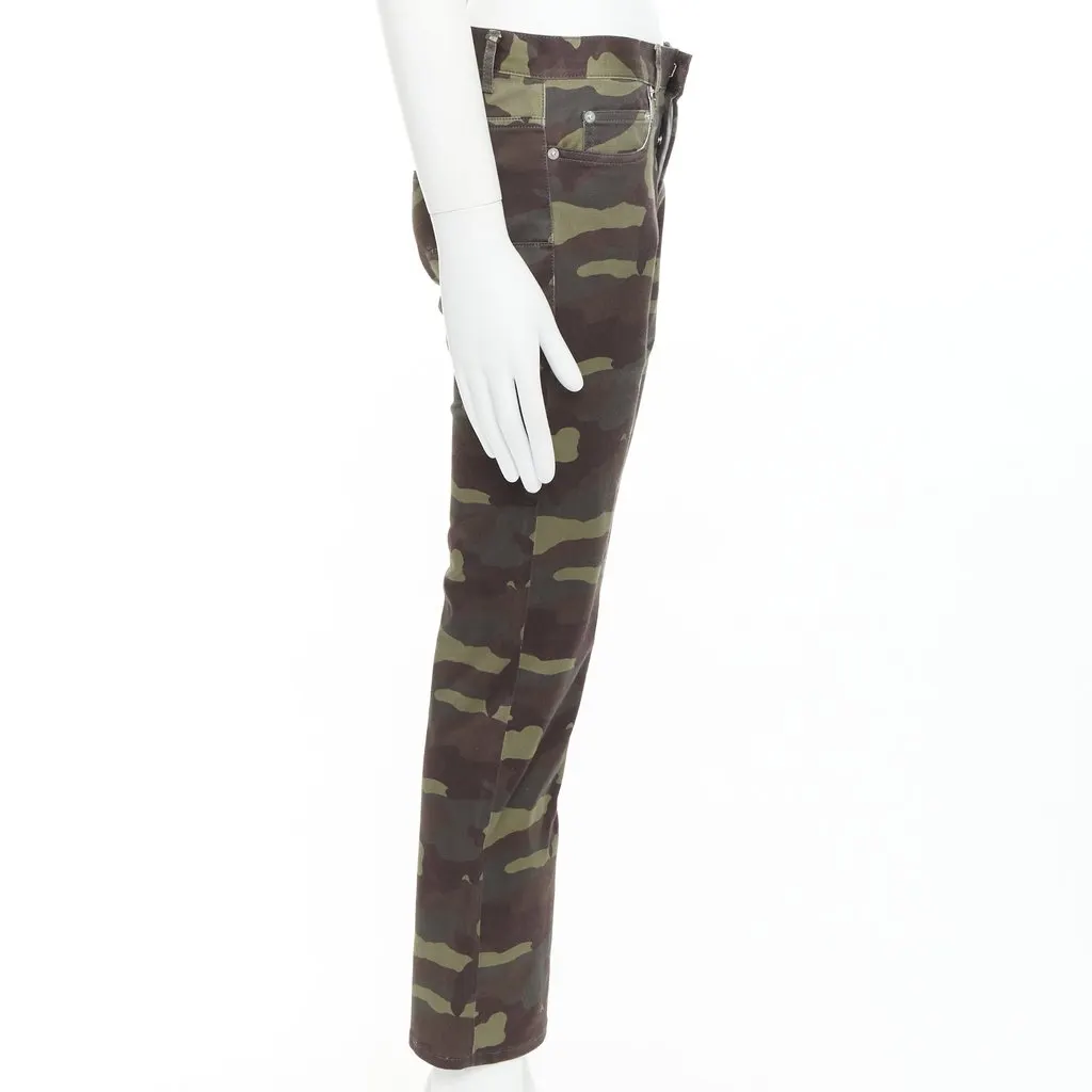 Dior Green Cotton Jeans Green Cotton Very good - Model View