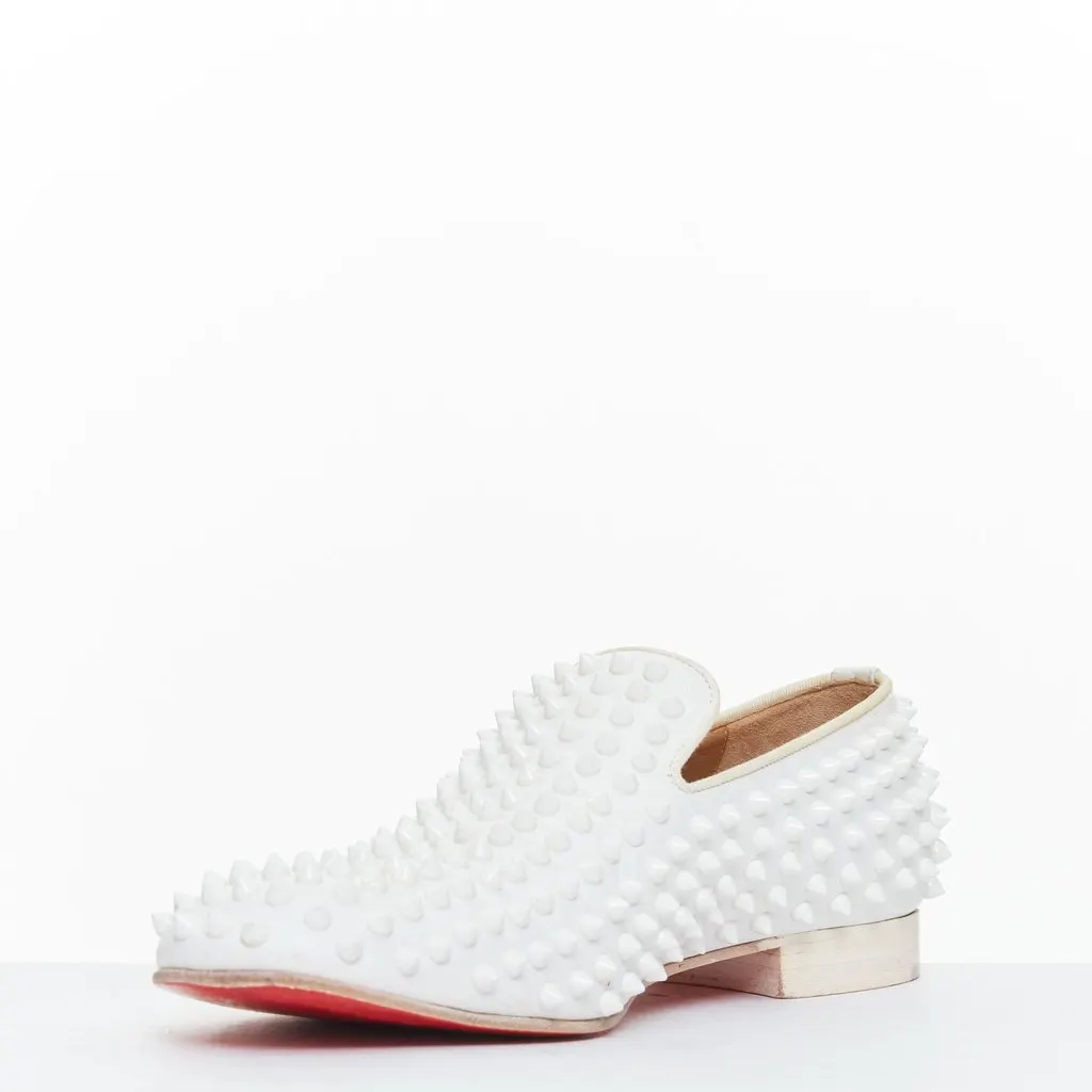 Christian Louboutin Dandelion White Leather Fair - Model View