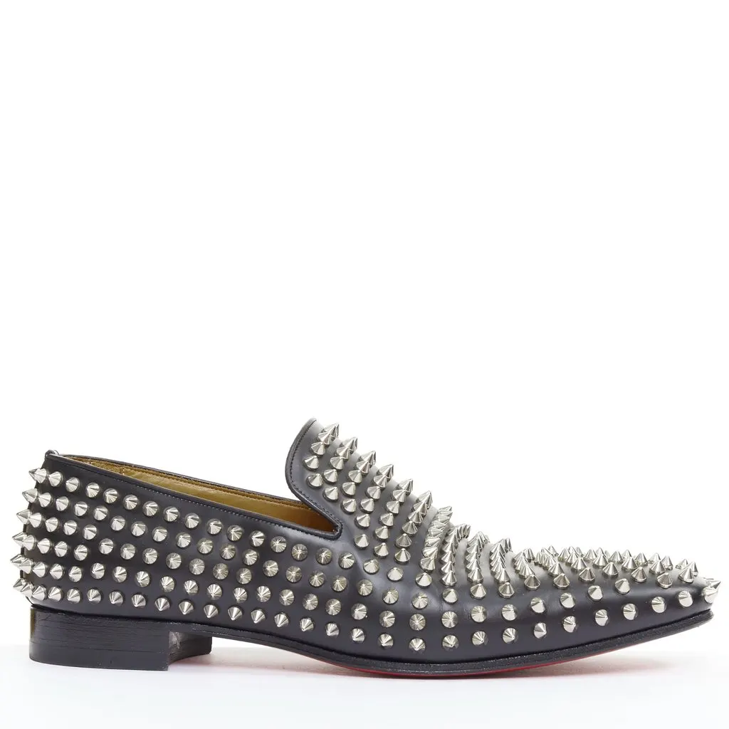 Christian Louboutin Rollerboy Black Leather Good - Front View