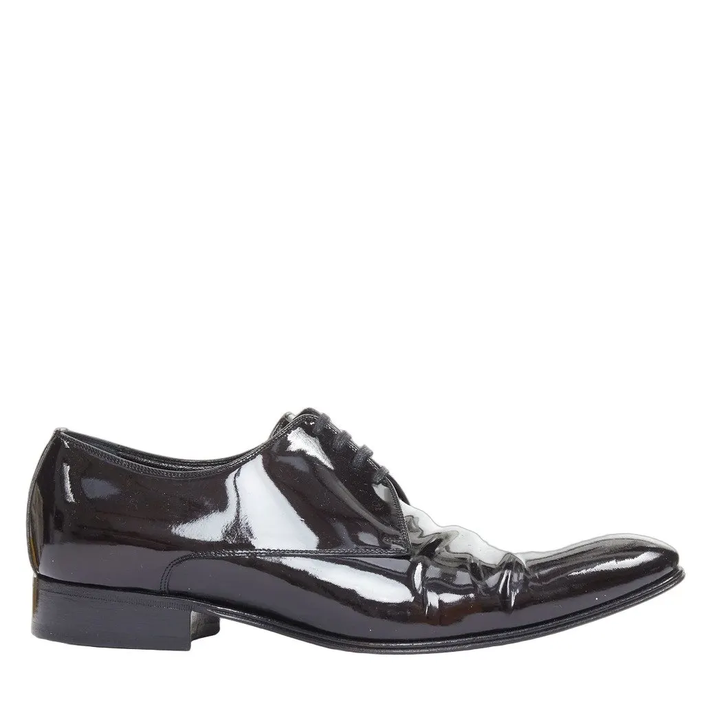 Dior Black Leather Lace ups Black Leather Fair - Front View