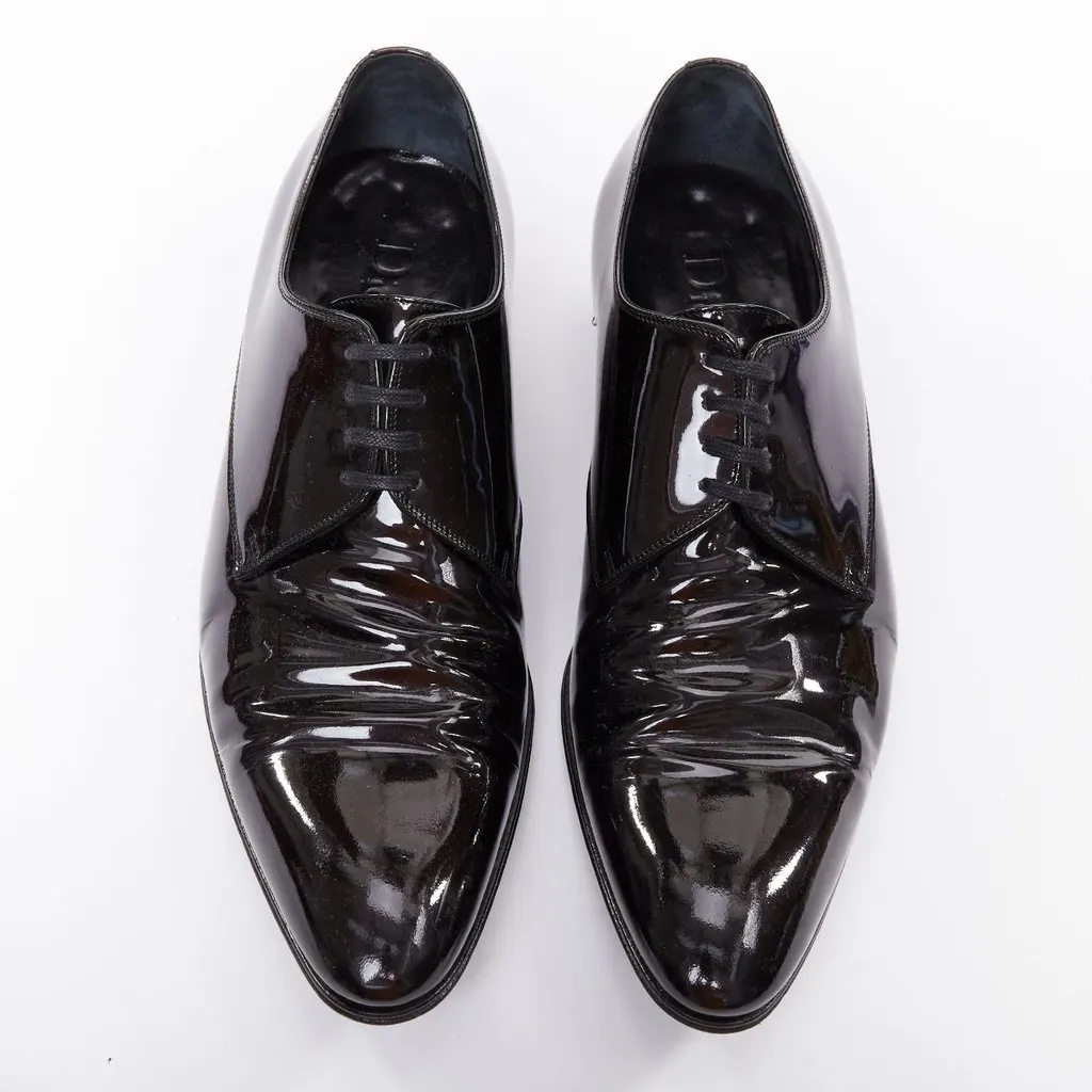 Dior Black Leather Lace ups Black Leather Fair - Back View