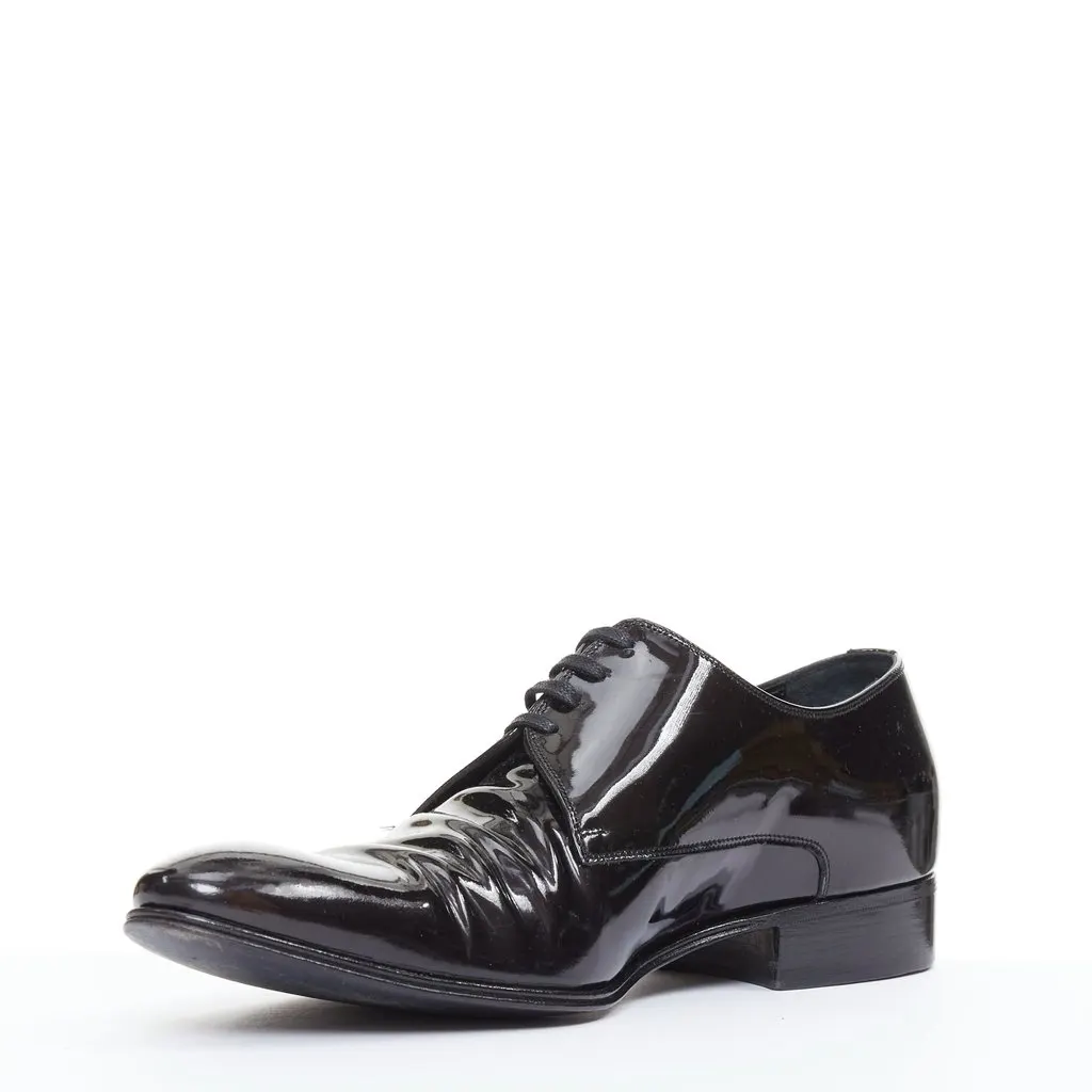 Dior Black Leather Lace ups Black Leather Fair - Model View