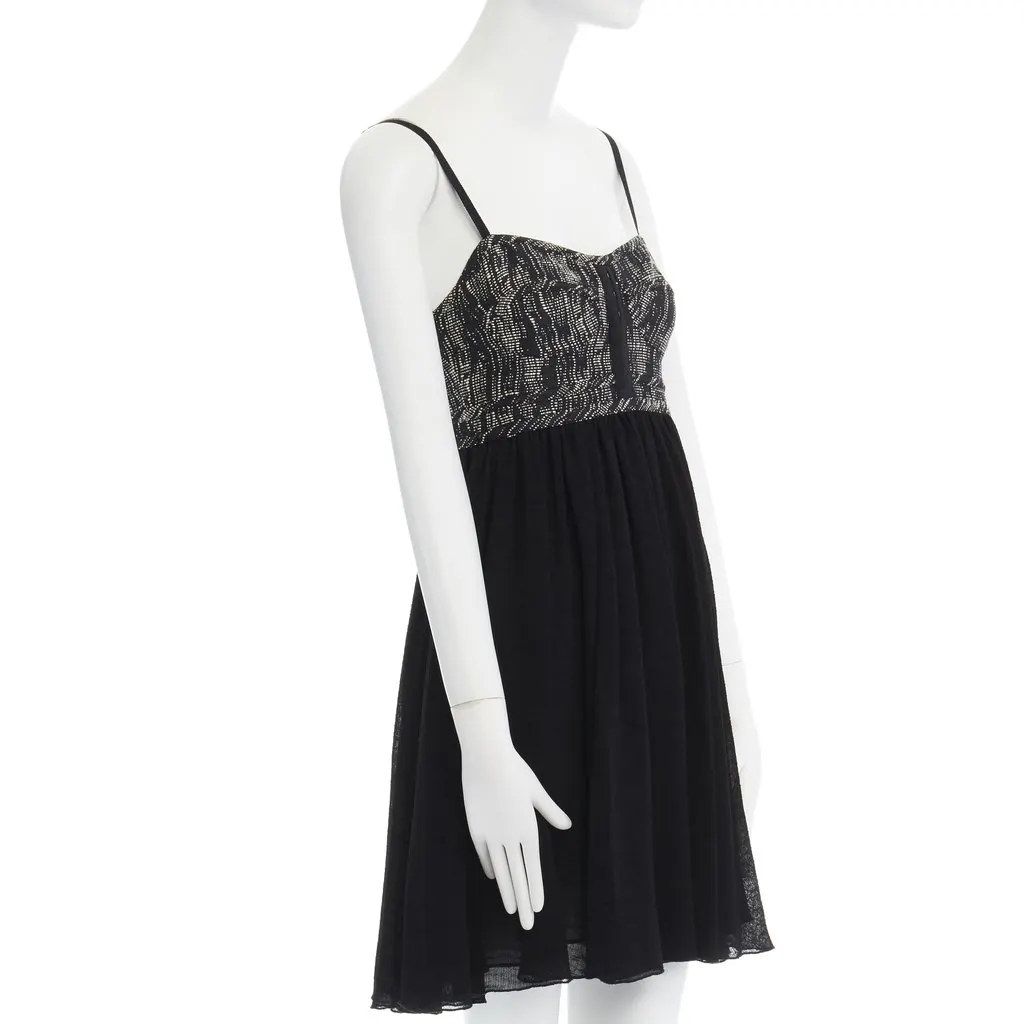 Proenza Schouler Tweed Flounce Dress Grey Acetate Very good - Inside View
