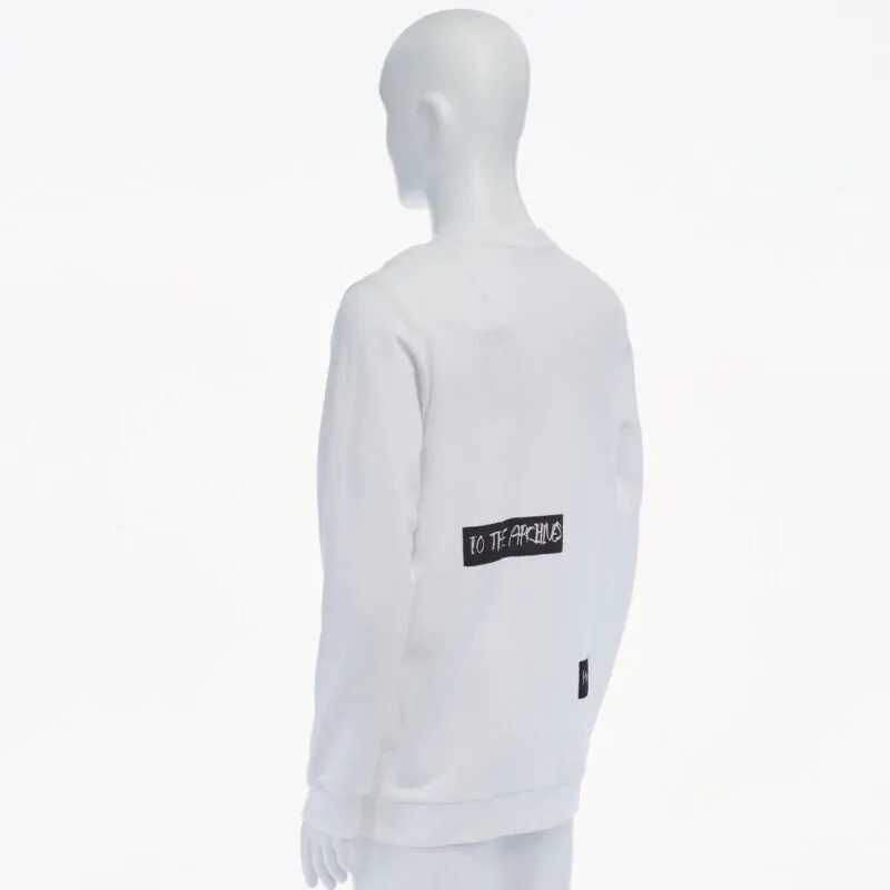 Raf Simons Abstract Patchwork Pullover White Cotton Never worn, with tag - Box View