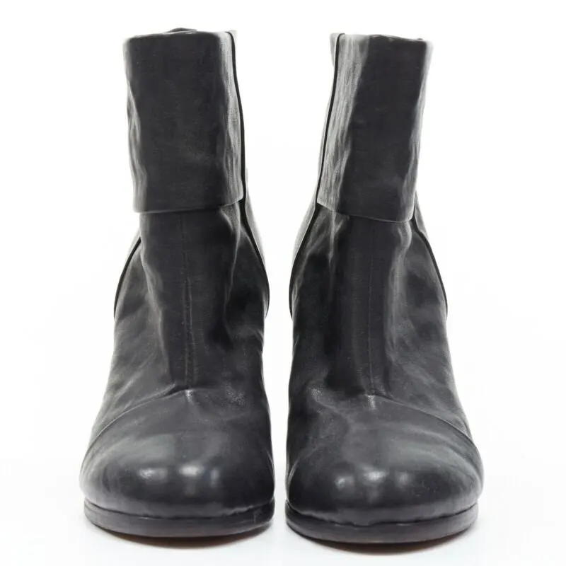 Rag & Bone Chunky Heel Western Boots Black Leather Very good - Inside View