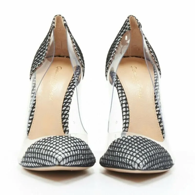 Gianvito Rossi Gianvito Rossi Plexi Silver Leather Never worn - Inside View