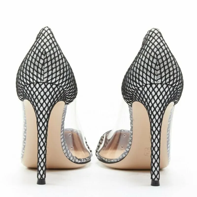 Gianvito Rossi Gianvito Rossi Plexi Silver Leather Never worn - Box View