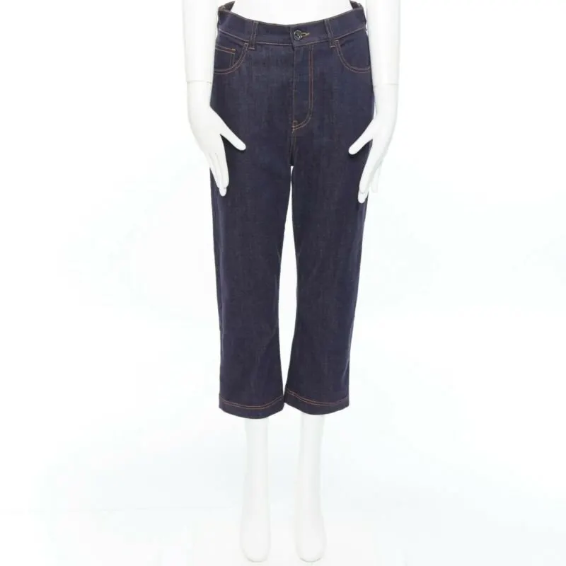 Fendi Heart Embroidery Jeans Blue Cotton Very good - Inside View