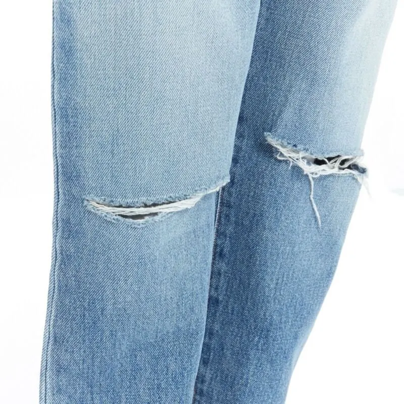 Saint Laurent Blue Cotton Jeans Blue Cotton Never worn, with tag - Back View