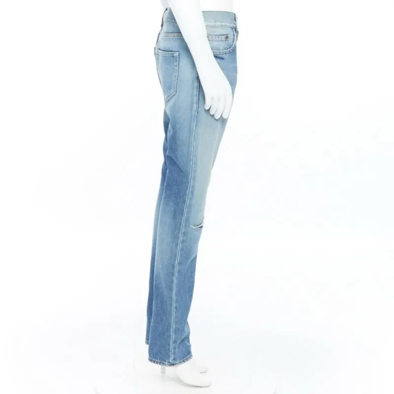 Saint Laurent Blue Cotton Jeans Blue Cotton Never worn, with tag - Model View