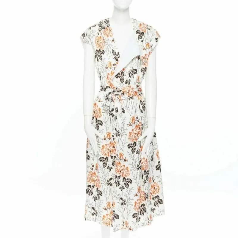 Victoria Beckham Open Back Dress Beige Viscose Never worn, with tag - Front View