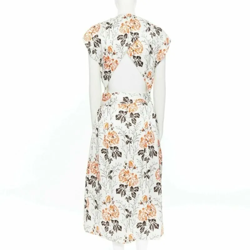 Victoria Beckham Open Back Dress Beige Viscose Never worn, with tag - Box View
