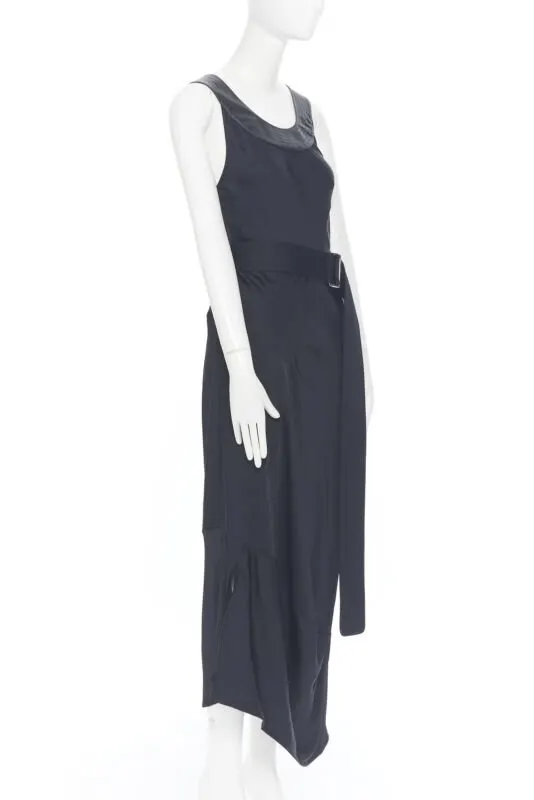 Victoria Beckham Satin Collar Dress Black Viscose Never worn, with tag - Inside View
