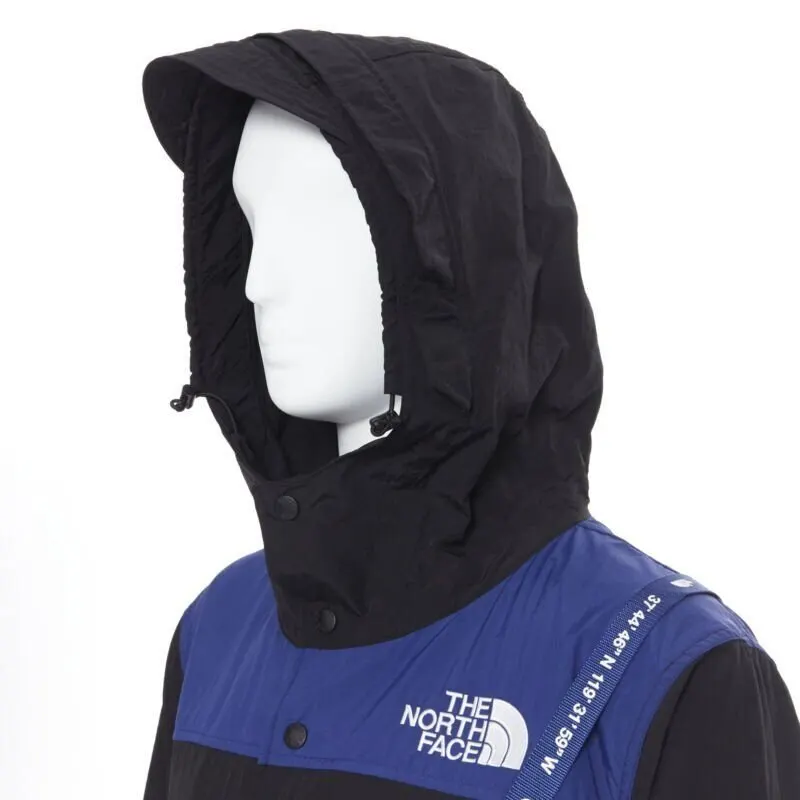 The North Face Blue Bravo Raincoat Black Polyester Never worn, with tag - Back View