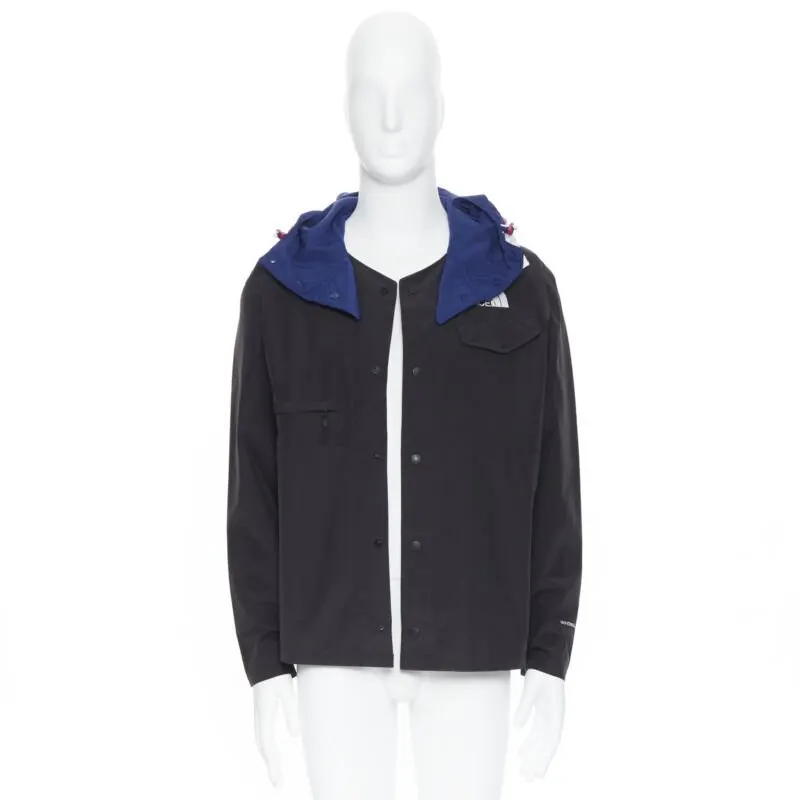 The North Face Blue Duty Jacket Black Cotton Never worn, with tag - Back View
