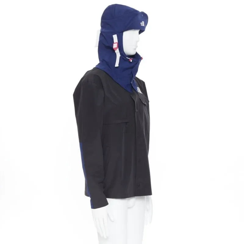 The North Face Blue Duty Jacket Black Cotton Never worn, with tag - Front View