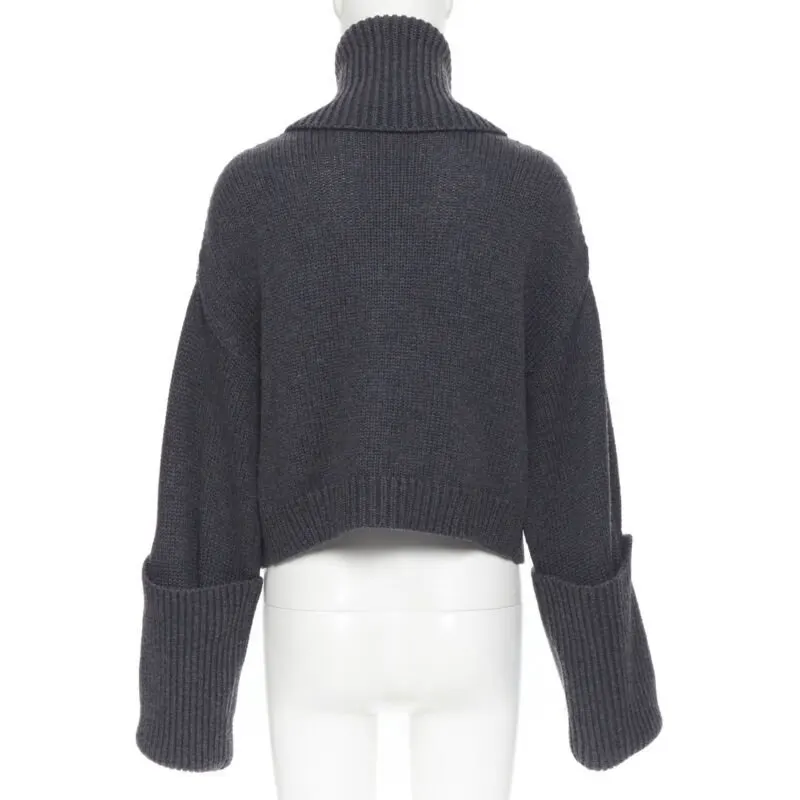 Monse Fringe Knit Sweater Grey Wool Never worn, with tag - Box View